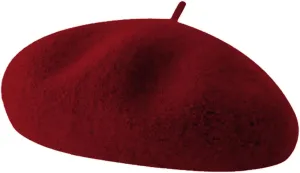 Wool Berets for Women - Classic French Beret Hats for Women and Kids, Solid Color Artist Style